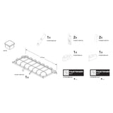 Brian James P-PLDP-1254-K-N manufacturer technical illustration; size and specification vary with the selected option