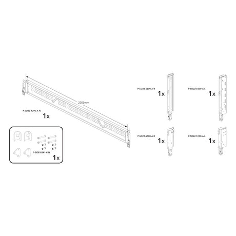 Brian James P-SIXT-6422-K-N manufacturer technical illustration; size and specification vary with the selected option