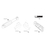 Brian James P-AXDA-0050-K-N manufacturer technical illustration; size and specification vary with the selected option