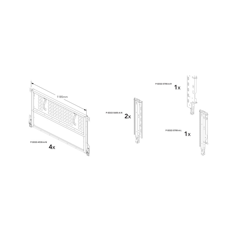 Brian James P-SIXT-6020-K-N manufacturer technical illustration; size and specification vary with the selected option