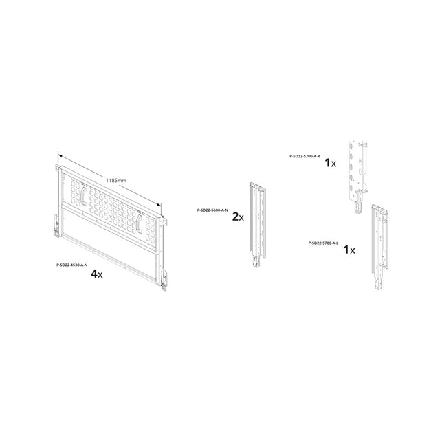 Brian James P-SIXT-6020-K-N manufacturer technical illustration; size and specification vary with the selected option