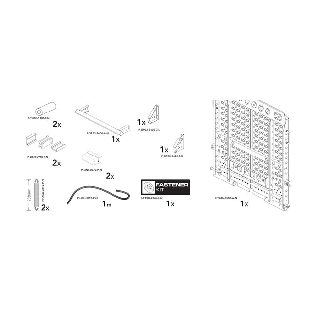 Brian James P-TPAN-9620-K-N manufacturer technical illustration; size and specification vary with the selected option