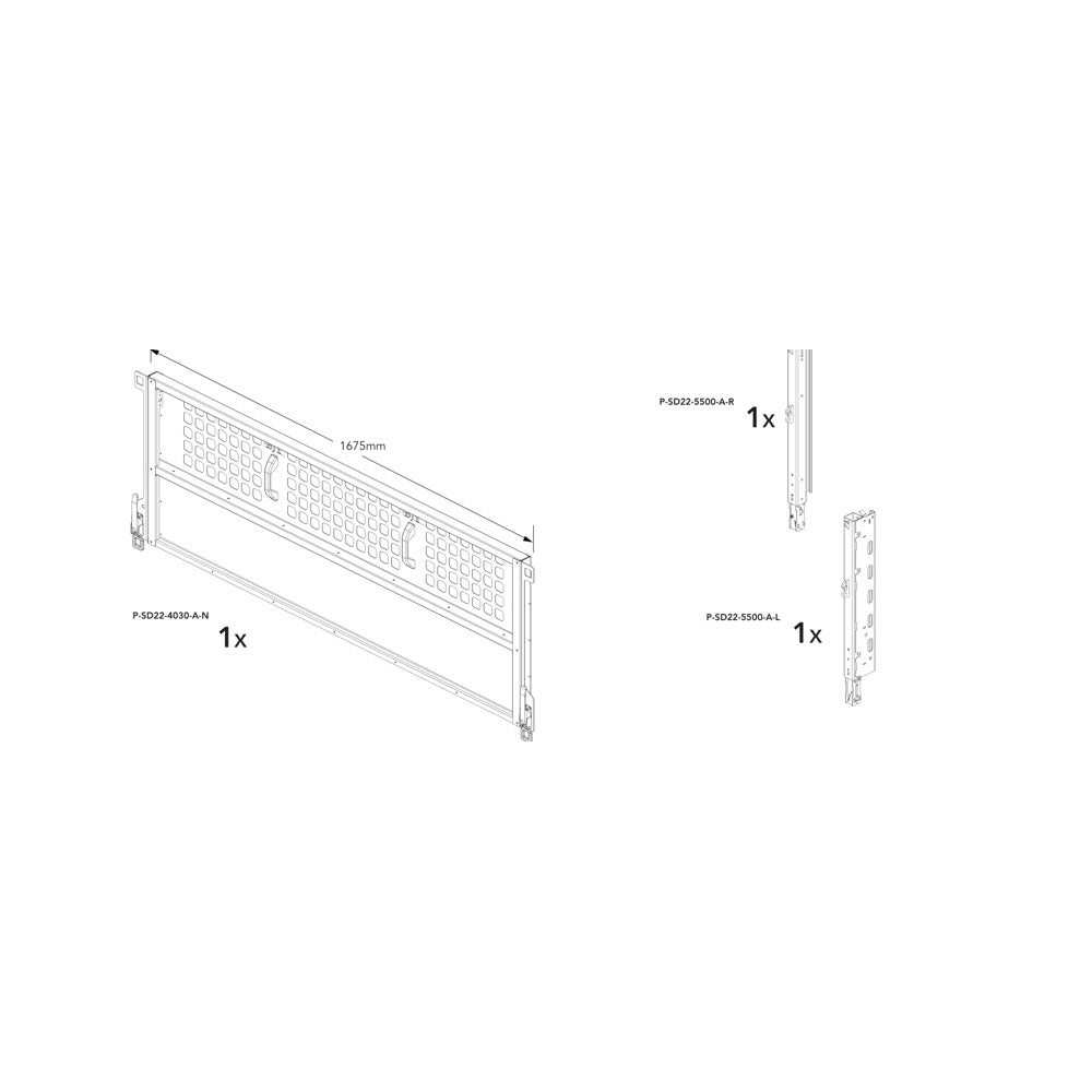 Brian James P-SIXT-6222-K-N manufacturer technical illustration; size and specification vary with the selected option