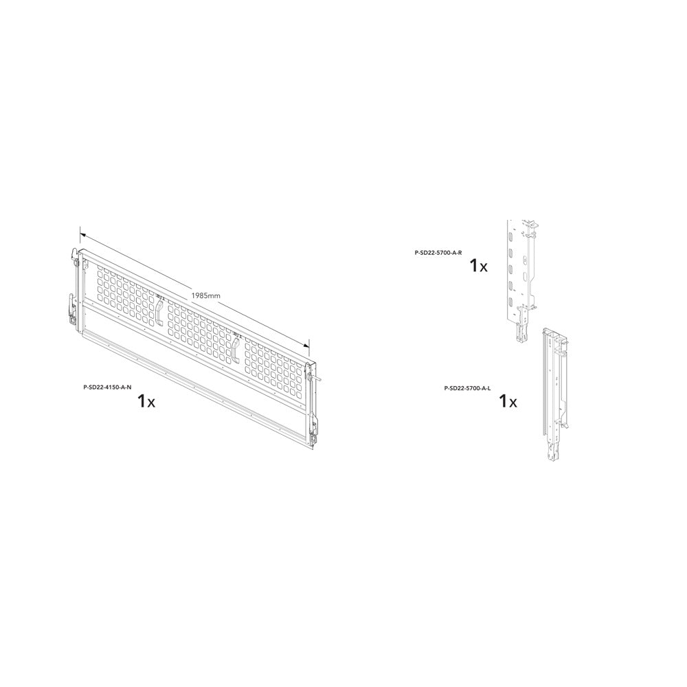 Brian James P-SIXT-6406-K-N manufacturer technical illustration; size and specification vary with the selected option