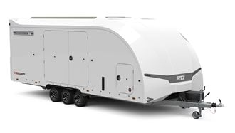 Brian James Race Transporter 7 397-5520-35-3-10-W White – manufacturer illustration; optional equipment may be shown