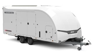 Brian James Race Transporter 7 397-5521-35-2-12-W White – manufacturer illustration; optional equipment may be shown