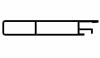 Aluminium anode profile 38313 l=2120mm – CZ001375