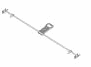 Single-sided rear door locking system l=1555mm c255 – CZ000548