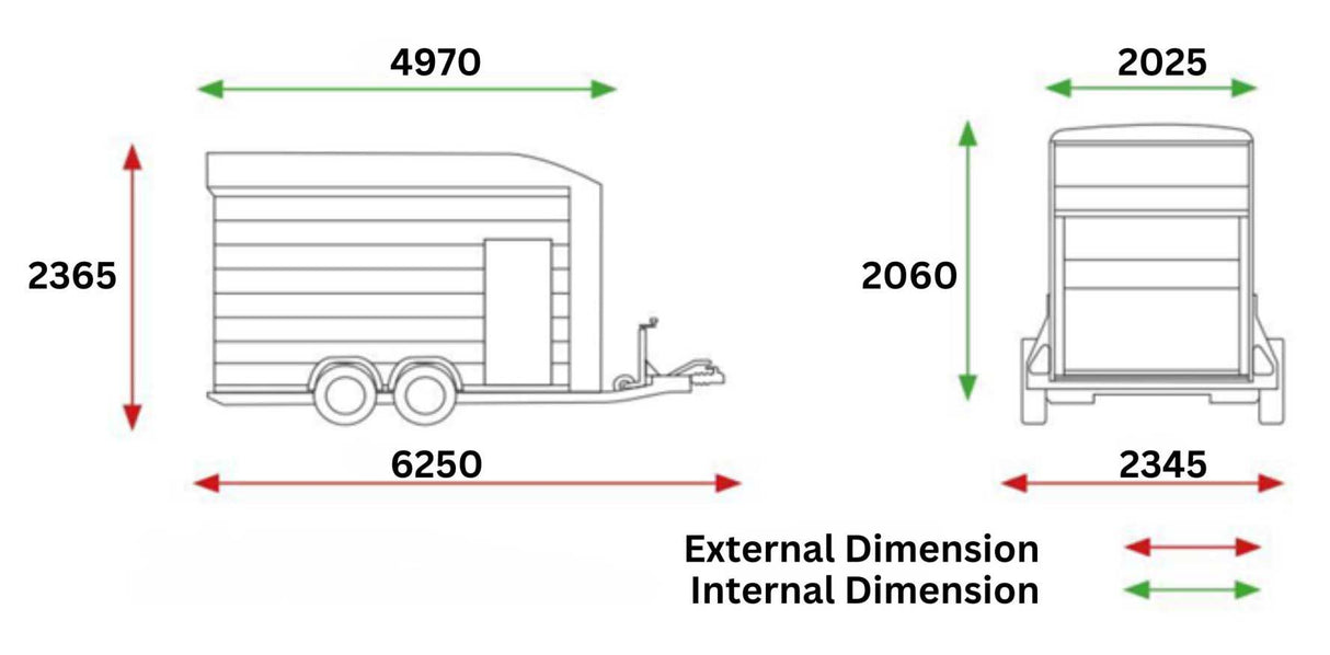 Debon Roadster C1000 Box Van Enclosed Vehicle Car Transporter Trailer 5.0m x 2.0m 3500Kg