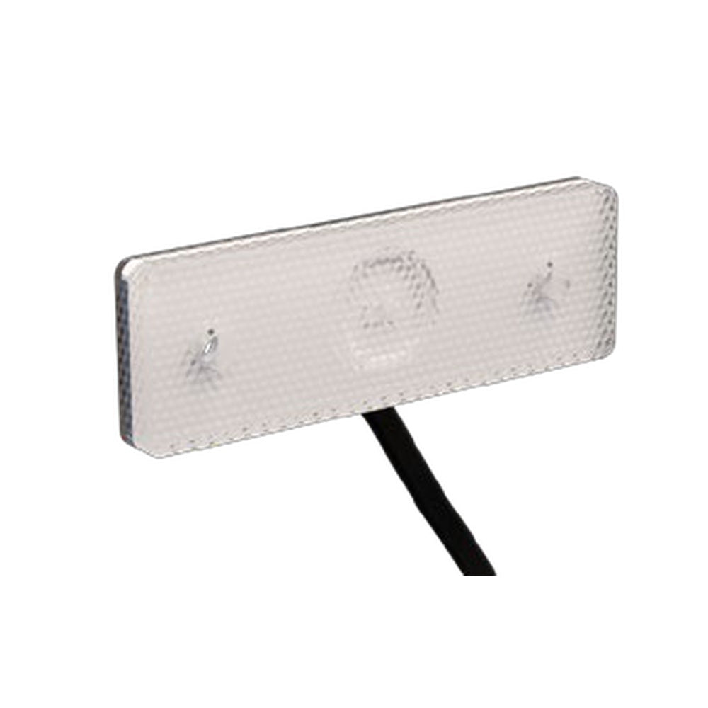 Genuine Brian James Lamp- Aspoeck-ProREP LED, Front Marker - White, 12v, 100 mm x 35 mm Rectangular – manufacturer catalogue image