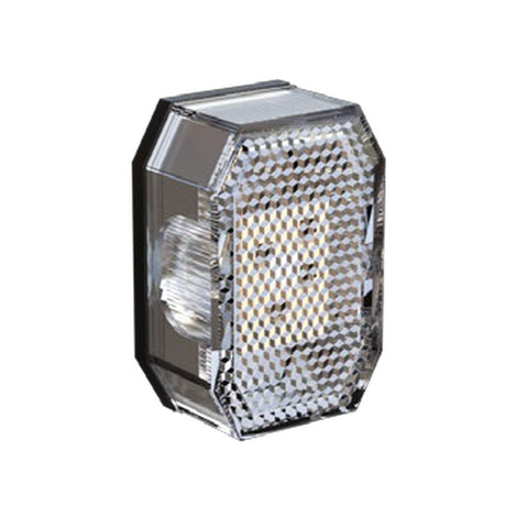 Genuine Brian James Lamp- Aspoeck, End Outline Marker, Flexipoint LED, 9-33v, 3.0mDC,- Red/White – manufacturer catalogue image
