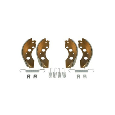 Genuine Brian James Spares- Brake System, Shoe sets (L & R = 1 axle), AL-KO A-Type, ORIGINAL E, 200 mm dia, 50 mm shoe width – manufacturer catalogue image