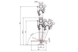 Prop stand Telescopic Swivel Foot