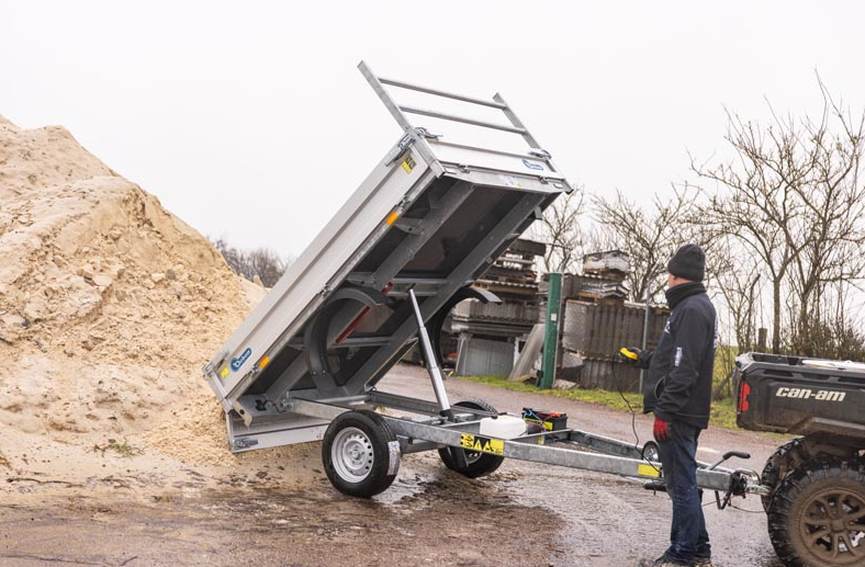 Debon PWO.1 Lux Heavy-Duty Tipper Trailer 3.83m x 1.67 m 1300kg MGW