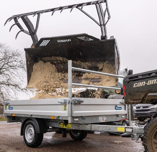 Debon PWO.1 Lux Heavy-Duty Tipper Trailer 3.83m x 1.67 m 1300kg MGW