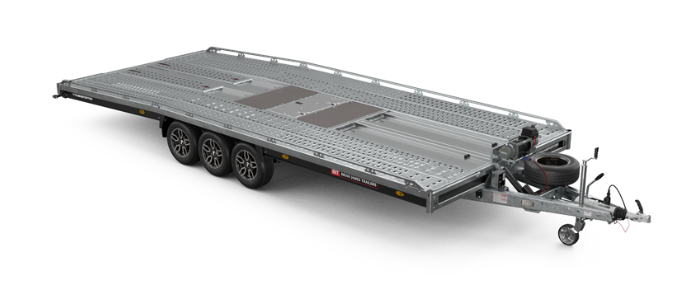 Brian James T6 T Transporter Car Trailer,  6.0m x 2.24m, 3.5t, 12in wheels, 3 Axle - 231-6022-35-3-12